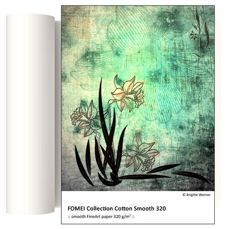Fine Art paber FOMEI Collection Cotton Smooth 320, 43,2cm X 12m